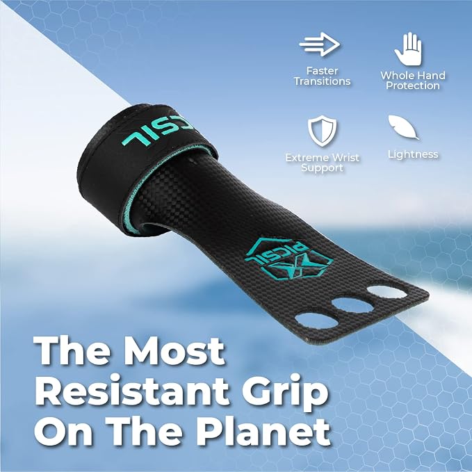 PICSIL | Falcon Grips | Grip All Surfaces and Bar Types | Use with Magnesium | Carbon Fibre Material | for Crosstrainig, WOD, Gym & Calisthenics |