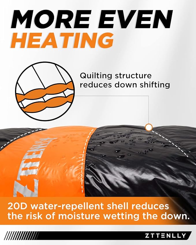 Ultimate 4-Season Down Sleeping Bag for Adults - Lightweight & Compact, 550/600 FP, 0°F to 30°F for Backpacking, Camping & Hiking