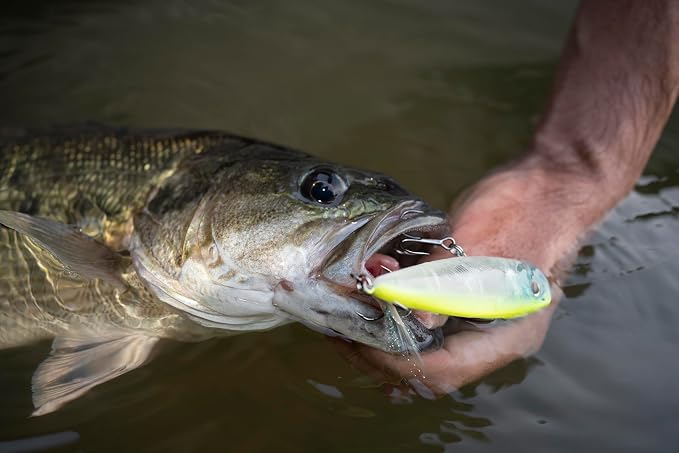 Berkley Choppo Topwater Fishing Lure, Perfect Ghost, Size 120, Cupped Propeller Tail for Balance of Sound and Spray, Equipped with Sharp Fusion19TM Hook