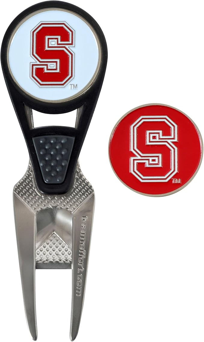 Team Effort Collegiate CVX Ball Mark Repair Tool & 2 Ball Markers