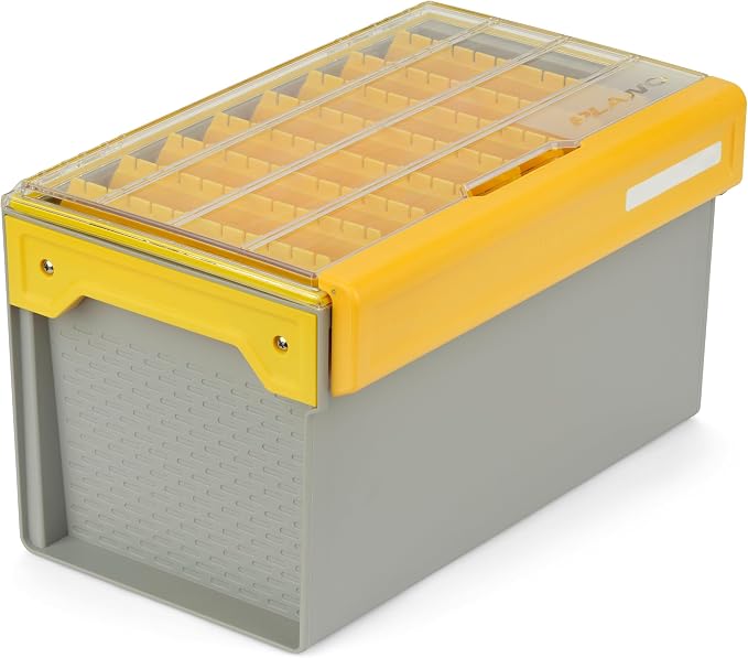 Plano EDGE Deep Hang Box, Stores 48 Crankbaits, with Rust-Preventive Rustricor, Dri-Loc Watertight Seal, WaterWick, DuraView Transparent Lid, Stackable Storage for Fishing Organization