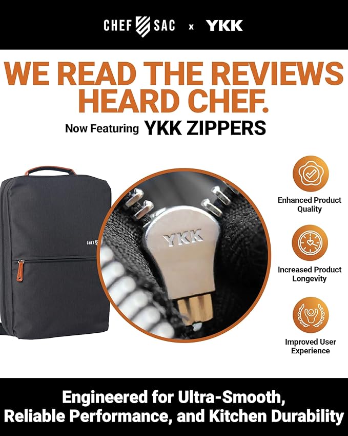 Modern Chef Knife Backpack with 2-Piece Knife Guards Set (8.5") for Chefs & Students