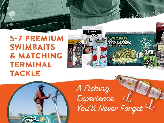 Catch Co Mystery Tackle Box Swimbaits Sensation Fishing Kit (5-7 Swimbaits)