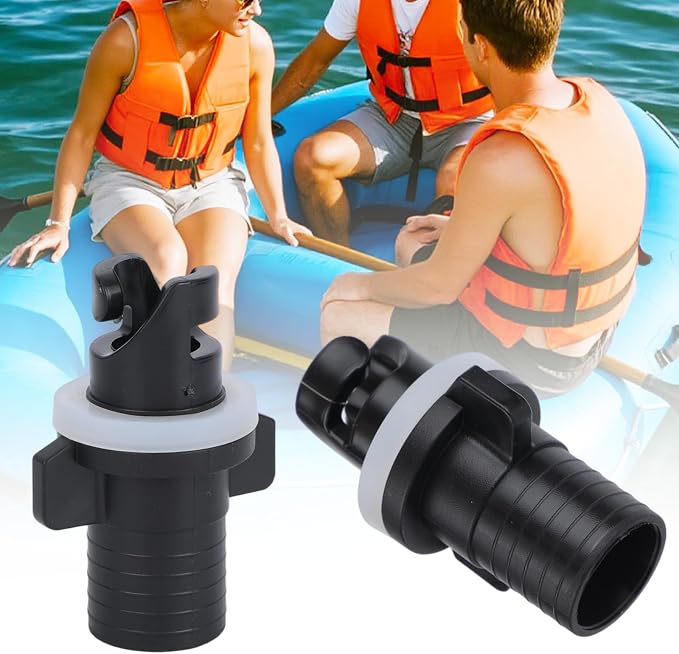 2pcs Inflatable Kayak Pump Adapter for Halkey-Roberts Valves, Paddle Board Pump Adapter Valve Nozzle Inflatable Boat Kayak Attachment