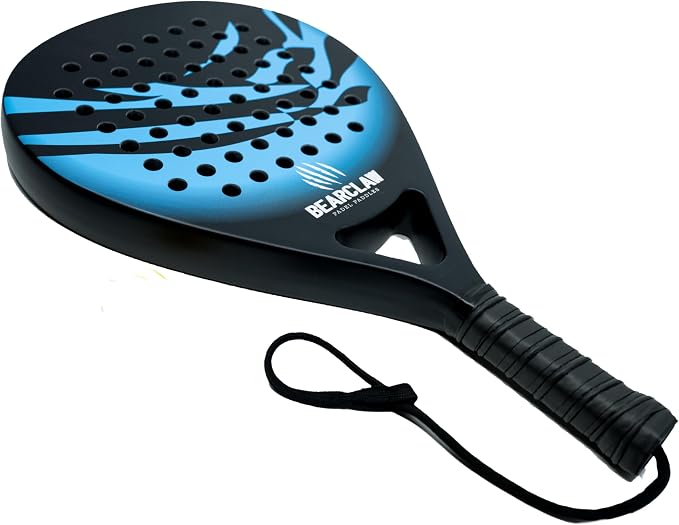 Padel Racket Carbon Fiber Surface with EVA Memory, Flex Foam Core - Lightweight Padel Racquet