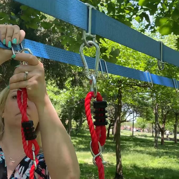 Lily's Things Replacement Slack Line and Ratchet for Double Ninja Course Sets - Ninja Slackline…