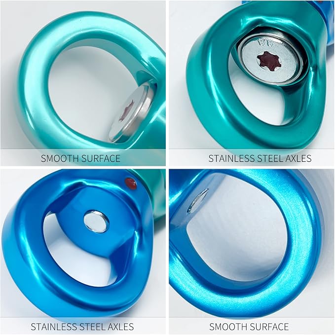 35kN Swing Swivel, CE Certified 360°Rotational Device, Silent Hanging Accessory for Tree Swing, Aerial Dance