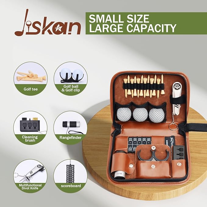 Jiskan Golf Gift Set and Brush Combo
