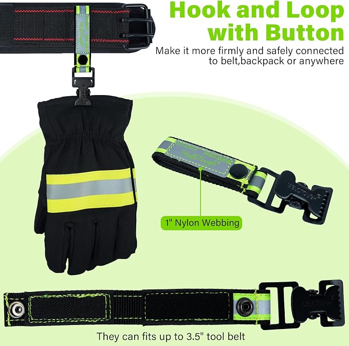 MELOTOUGH Work Glove Holder Glove Strap Quick Leash With Alligator Clip…