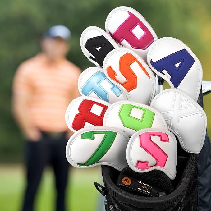 Craftsman Golf Magnetic Iron Headcovers Protective Cover with Large No. Available for Customize Name
