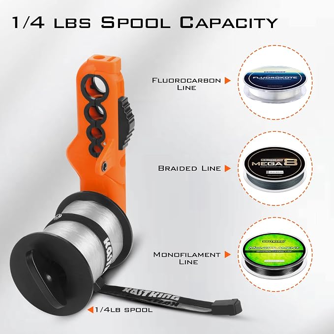 KastKing Patented Radius Line Spooler, Compact Fishing Line Spooling Tool for Spinning Reels and Casting Reels – Line Spooler Spools Fishing Reels Without Line Twist, Great Fishing Gifts