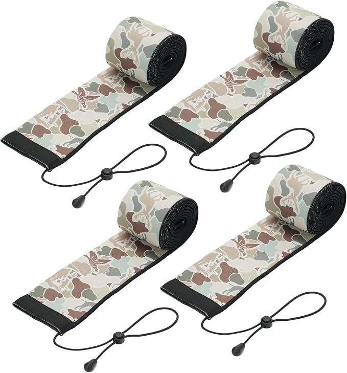 Neoprene Fishing Rod Sleeves,Fishing Rod Socks for Protect Rod | UV Resistance,Puncture Resistant, Protect Casting, Spinning, Trolling Fishing Rods,Fishing Pole Sleeve for Transport, Storage