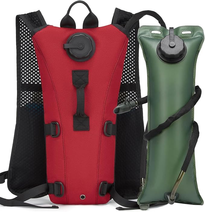 Running Hydration Vest Pack Tactical 3L Water Bladder Backpack Bag for Cycling Marathon Hiking Daypack Men & Women