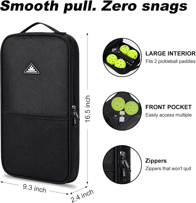 Carbon Fiber Pickleball Paddles Set of 2, with Balls, Bag & Grip Tape | Carbon Fiber Paddles with Honeycomb Core Deliver Spin, Control and Comfort for All Skill Levels