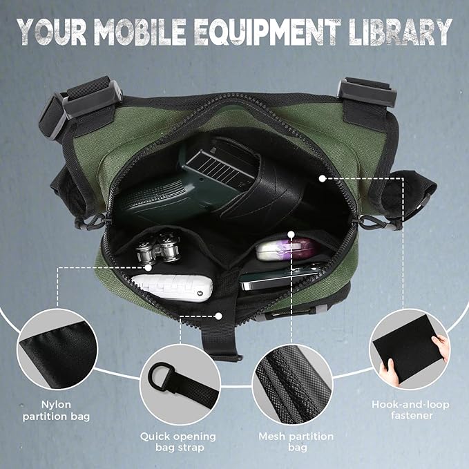 koculemi Outdoor Sports Chest Bag for Men, Chest Vest Holster Fits Most Pistols, EDC Travel Chest Pack for Running, Hiking
