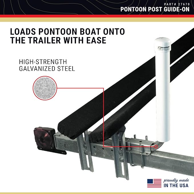 CE Smith - Guide-On Post Pontoon - Sturdy, Easy to Install Boat Trailer Accessories
