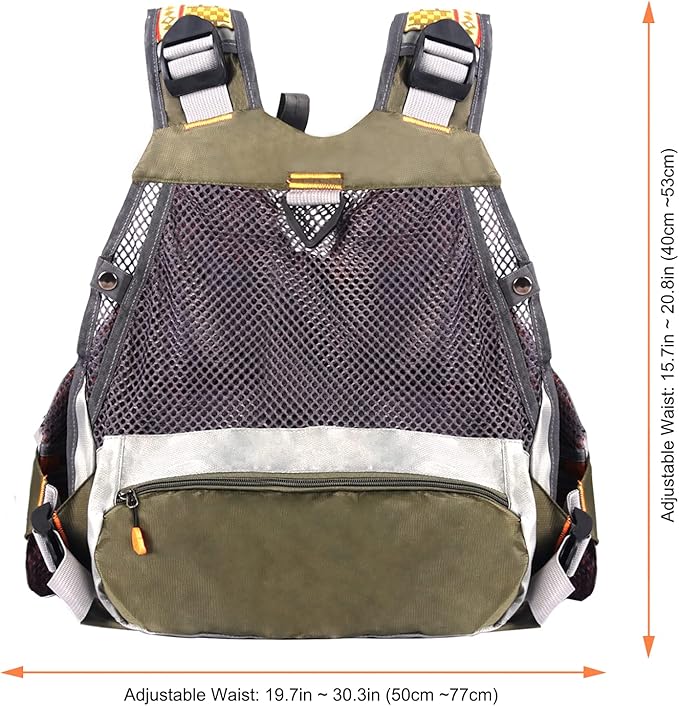M MAXIMUMCATCH Maxcatch Fly Fishing Vest Pack for Men and Women Adjustable Outdoor Fishing (Vest/Sling Pack/Backpack)