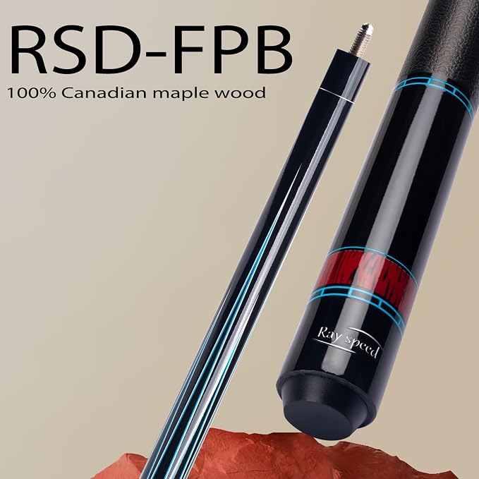 Pool Cue Stick Low Deflection Shaft Billiard Cue Stick with Hard Case 19-20 oz Professional Pool Stick