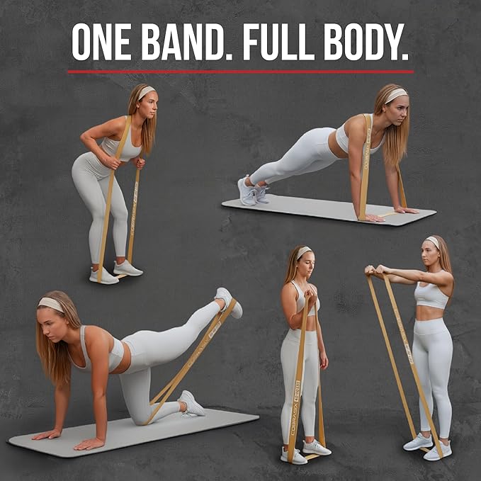 COBRASIX Long Resistance Bands for Working Out | Set of 6 Exercise Bands for Full-Body Training | Pull Up Bands for Home Gym with Handles, Door Anchor and Bar Options | for Men & Women