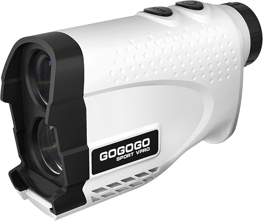 Gogogo Sport Vpro GS24 Golf & Hunting Laser Rangefinder, 7X Magnification, 1200 Yard Distance Measuring Range Finder with High-Precision Flag Pole Locking Vibration Function Slope Mode Continuous Scan