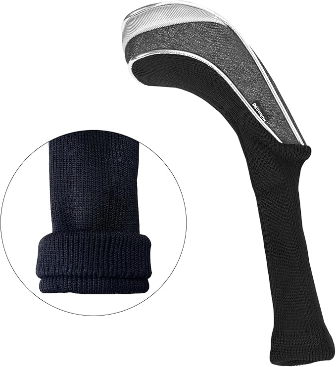 Andux 4 Pack Nylon Long Neck Golf Hybrid Club Head Covers with Dial No. Tag CTMT-03