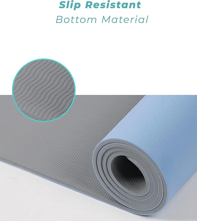 Balance Mat - Non Slip Mat with Alignment Lines for Posture Exercises, Yoga, Pilates, Home Workout