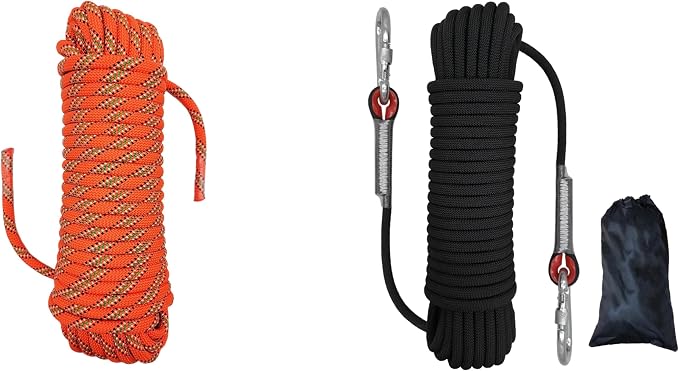 10mm Climbing Rope with Hook and 10mm Single Rope