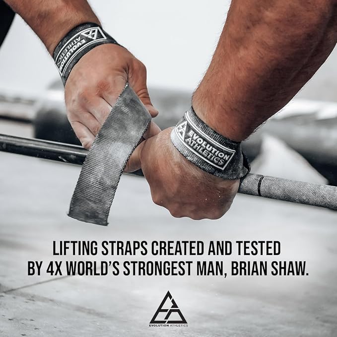 Evolution Athletics Sport Lifting Wraps and Straps for Weightlifting, Powerlifting, Strength Training