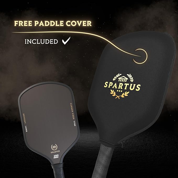 Spartus Apex Series Pickleball Paddle with TruGrit Surface Technology and Boost Core for Power & Control - USAP Approved