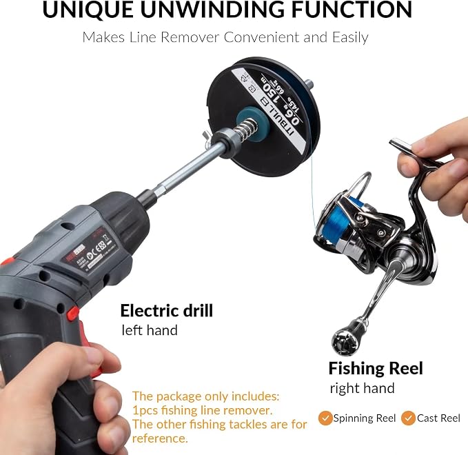 THKFISH Fishing Line Spooler Fishing Line Winder Spooler Fishing Accessories Adjustable Stable Portable Fishing Line Spooler/Fishing Line Remover