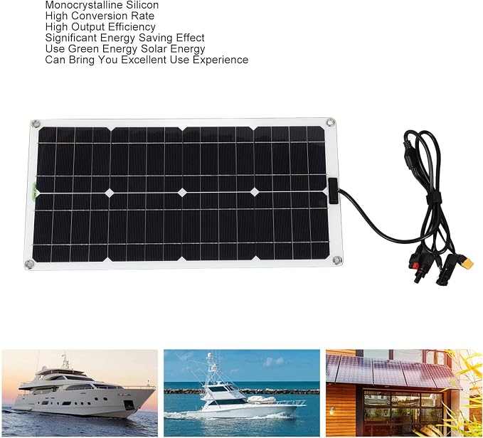 1000W Solar Panel, Monocrystalline Silicon Solar Panel with Multi-Function Interface for Outdoor Camping and Home Emergency Power
