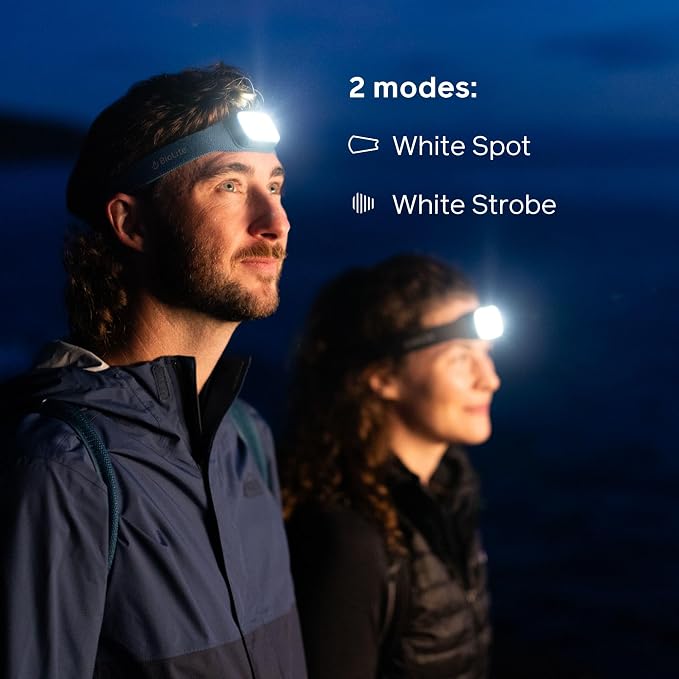 BioLite Range 300 Waterproof, Fast-Charging Rechargeable Headlamp, Slate Blue, 300 Lumens, USB-C Charging, 75m Beam, 100 Hour runtime