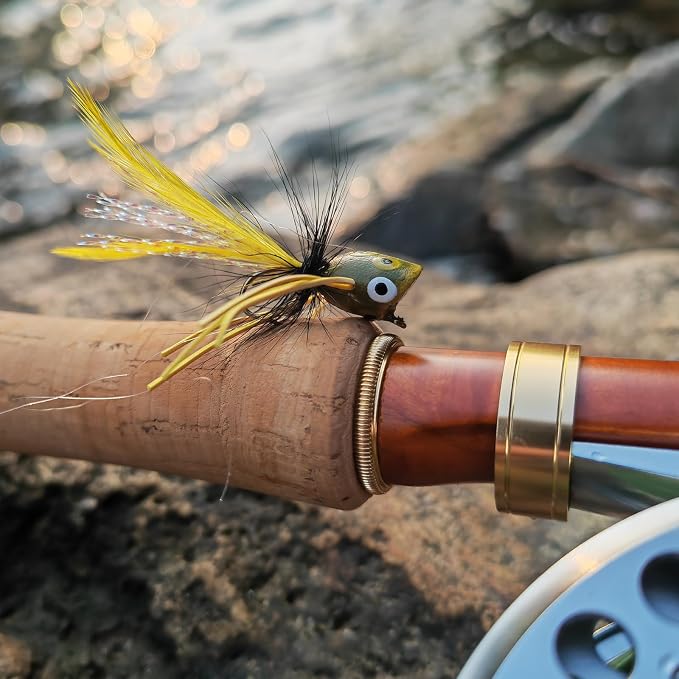Fly Fishing Flies Assortment Kit Dry Wet Nyphms Tenkara Popper Streamer Woolly Bugger for Trout Bass Salmon Steelhead with Fly Box