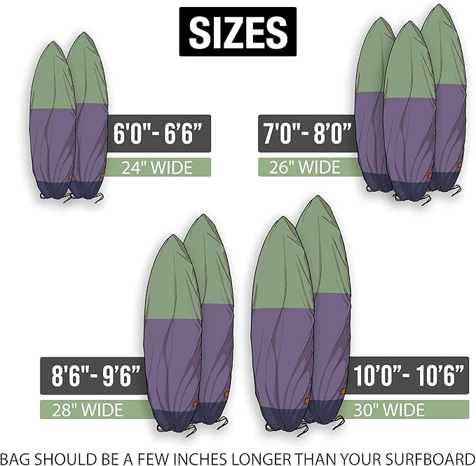 Ho Stevie! Canvas Surfboard Bag Cover - No Melted Wax on Car - Sun/Ding Protection