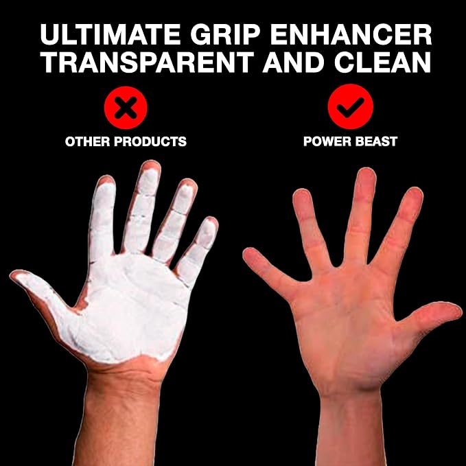 Clear Liquid Chalk, Non Sticky Grip Enhancer, Dry Hands, Transparent Liquid Chalk, Anti-Slip Solution, Dry Grip for Tennis, Golf, Pole Dancing, Gaming, and All Sports