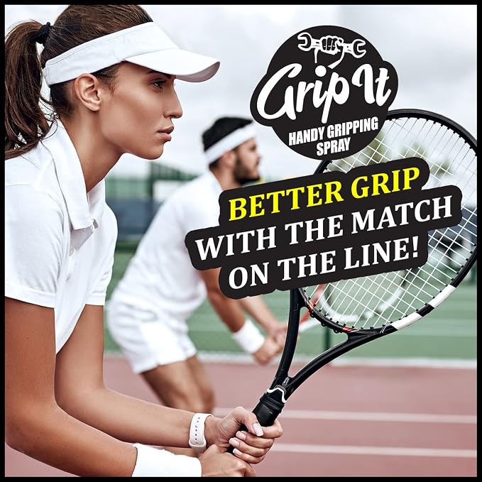 Grip-iT Hand Grip Spray - Improved Pole Grip and Tennis Grip - Liquid Chalk Replacement - Supplement Your Tennis Grip Tape - Better Pole Grip for Pole Dancing - Lifting Chalk Substitute (3 Pack)