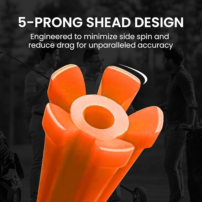 FINGER TEN Golf Tees Plastic Unbreakable Easy to Find Bulk Value 200/500/1000 Count, 2 3/4 3 1/4 Inch Tee Driving Range Reduce Friction, Green Red White USA Flag Practice