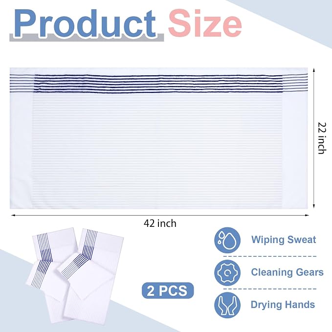 Mixweer Caddy Golf Towel 22" x 42" Large Caddy Towel Camping Sport Towels Cotton Soft Towels for Man Golf Lovers