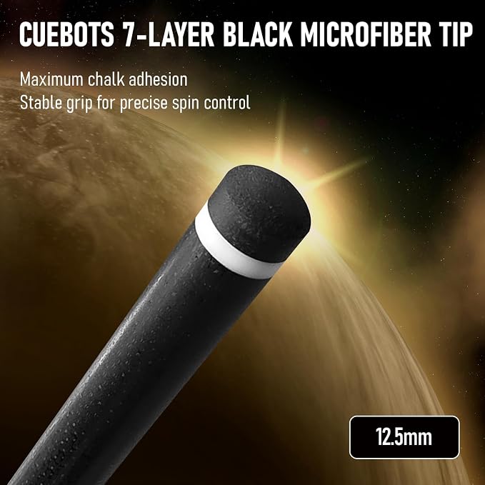 Series, Glass Fiber Pool Cue Stick, Uni-QR, 3/8-10, 5/16-18 Joint, Synthetic Leather Grip, 29" Glassfiber Shaft, 7-Layer Microfiber Tip