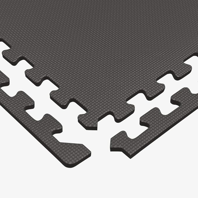 We Sell Mats 1/2 Inch Thickness Multipurpose EVA Foam Floor Tiles, Interlocking Floor Mat for Indoor Gym and Home Use, 24 in x 24 in, Charcoal Gray (24-13M)