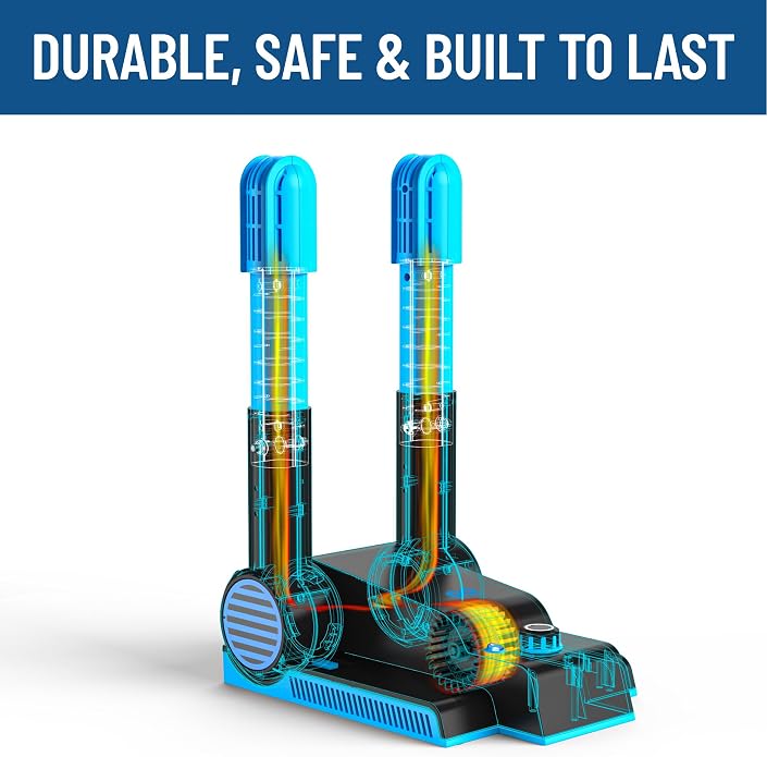 Everlasting Comfort Electric Boot Dryer for Work Boots, Silent Portable Shoe Dryer with Timer for Shoes, Boots and Cleats