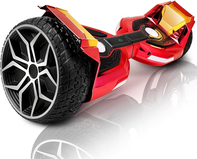 8.5” All Terrain Hover Board, Off Road Self Balancing Scooter with Bluetooth and LED Lights, UL2272 Safety Certified