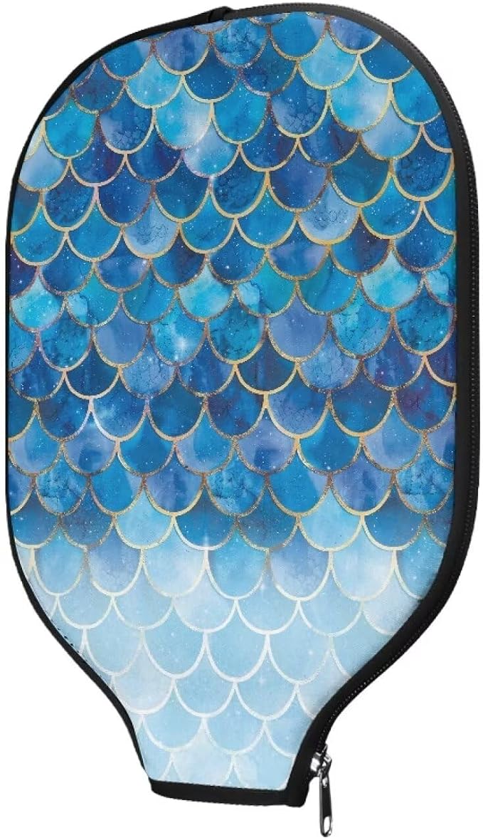 Pickleball Paddle Covers, Fits Standard Pickleball Racquets, Durable Zippered Paddle Cover Universal 8.6 x 11.4Inch