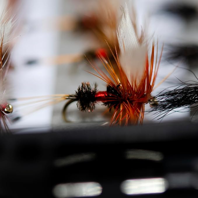 Outdoor Planet 24/48/66/72 Premium Hand Tied Fly Fishing Flies Assortment | Fly Boxes Included | Dry, Wet, Nymphs, Streamers, Wooly Buggers, Terrestrials | Trout, Bass Lure Set, Kit, Gift
