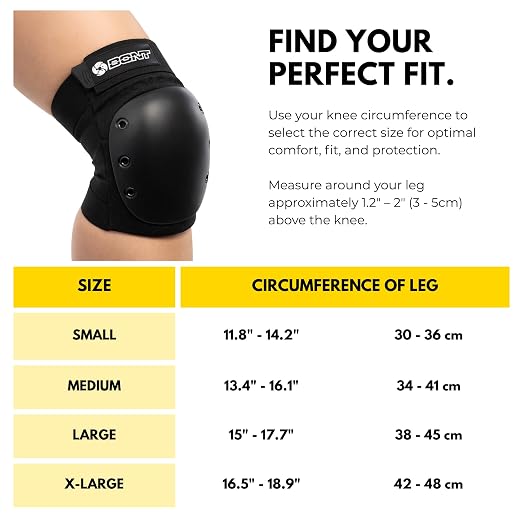 Bont Adult Knee Skate Pads Protection for Inline skate, Roller Derby, Roller Park Ice Skate, Skateboard, Scooter (X-Large)
