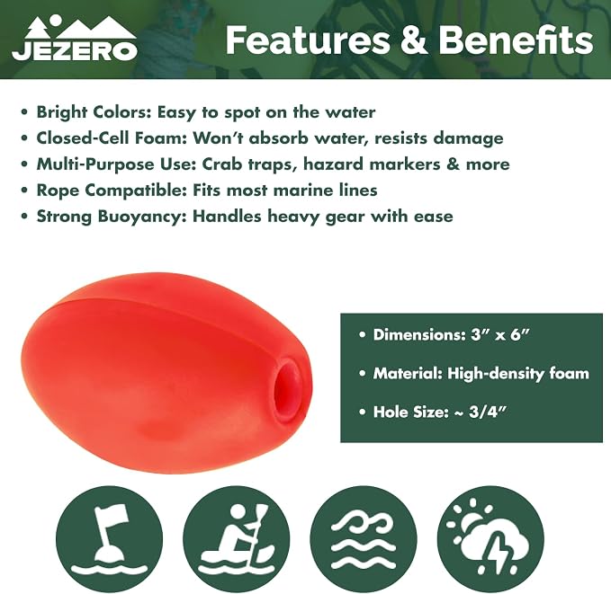 Jezero 6x3-Inch Float