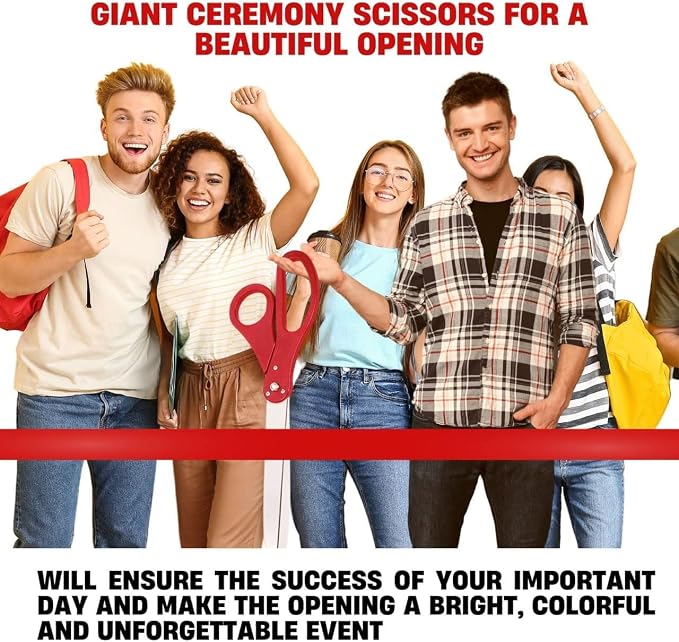 25" Giant Scissors for Ribbon Cutting Ceremony Ribbon Cutting Scissors for Special Events Inaugurations and Ceremonies