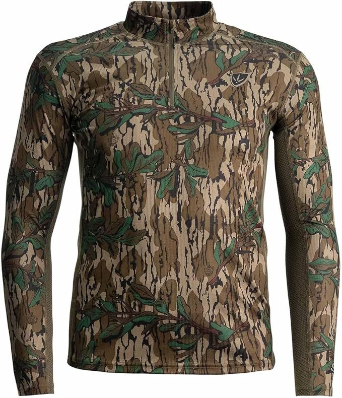 BLOCKER OUTDOORS Finisher Turkey Hunting 1/4 Zip Moisture Wicking Performance Long Sleeve Shirt