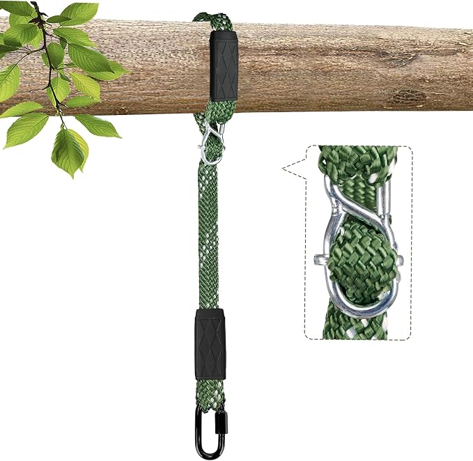 Tree Swing Hanging Straps, 6.67ft 800 LB Capacity Adjustable Nylon Swing Straps with Safer Lock Snap Carabiner for Hammock, Swing, Outdoor Camping and Aerial Yoga