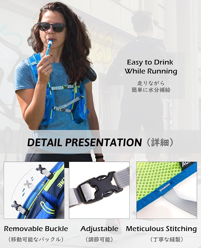 TRIWONDER Running Vest Hydration Pack Backpack for Men & Women, Lightweight Trail Marathon Run Race Vest for Cycling Jogging